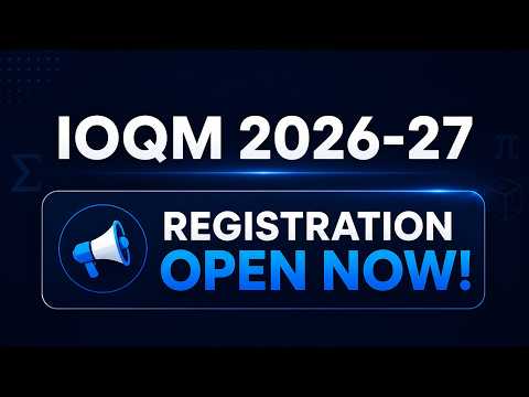 ioqm 2026 registration dates